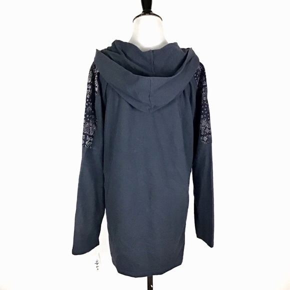 Style & Co Macy's Plus Hooded Bandana Knit Top NWT! - Picture 3 of 3